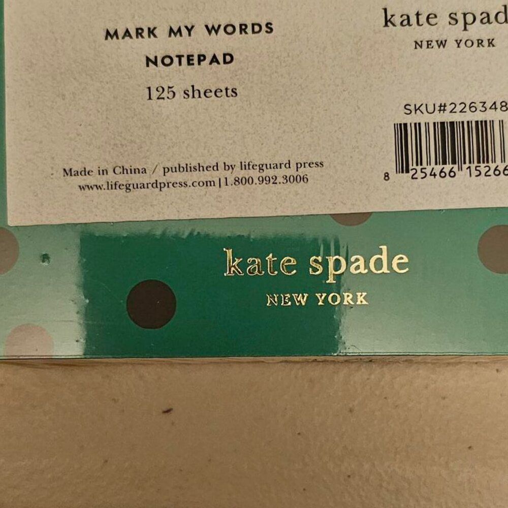 Kate Spade notepad - Picture 2 of 2